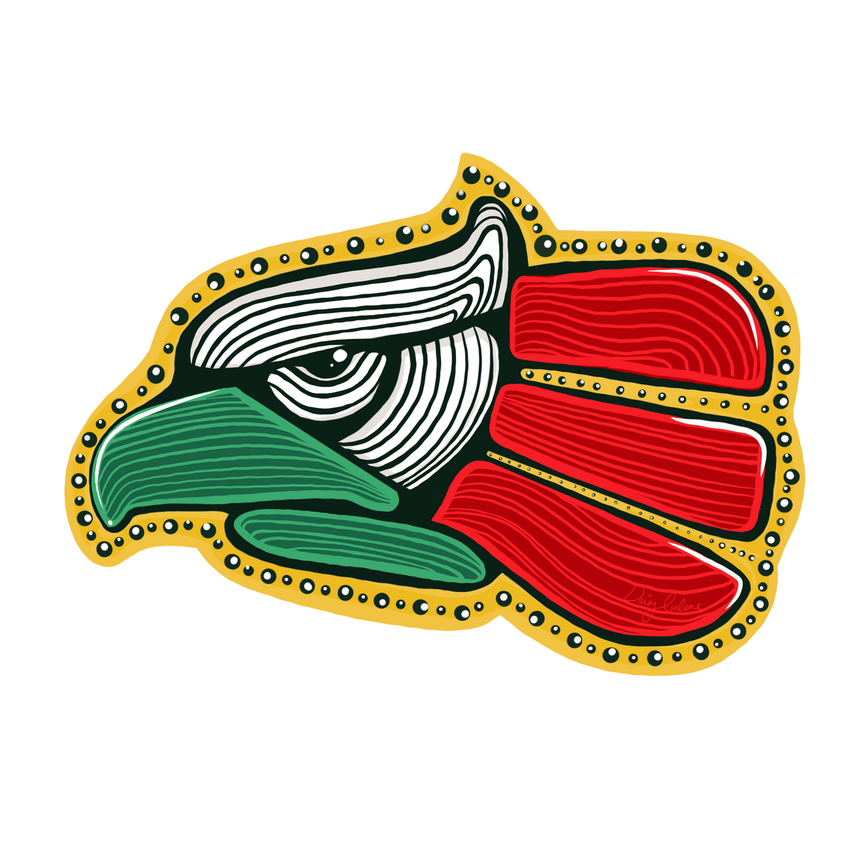 Mex Eagle Sticker
